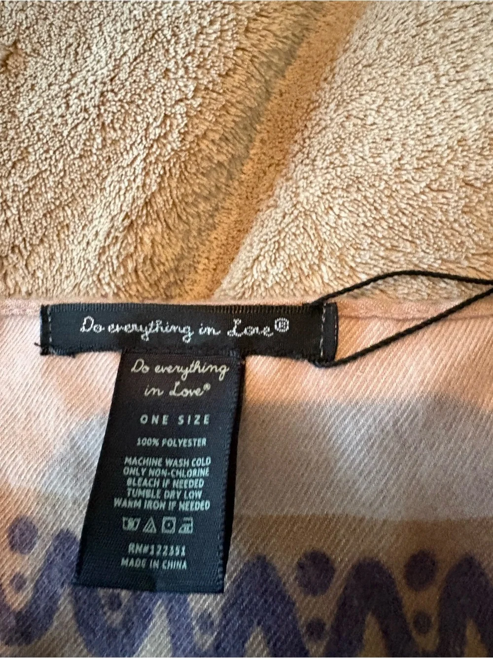 Do everything in love Multicolor Bandana-Print Kimono — Neutral & Purple Accents